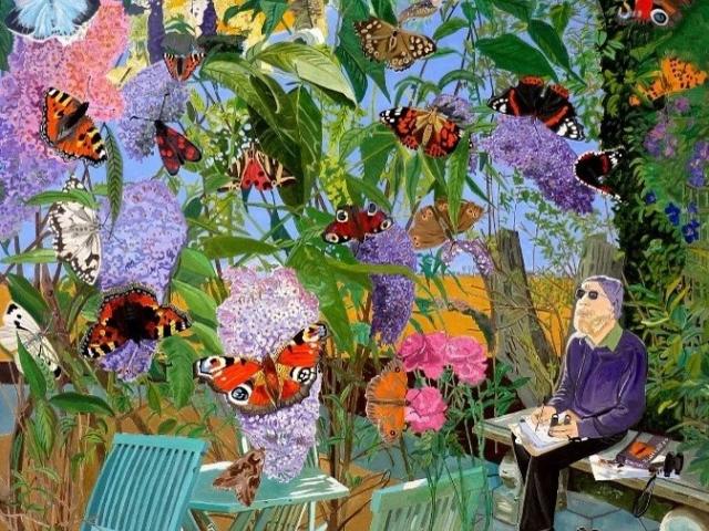 David Housden - Big Butterfly Count full painting